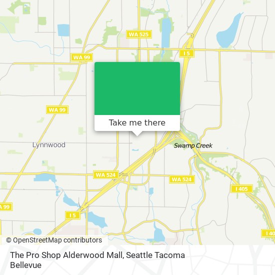 The Pro Shop Alderwood Mall map