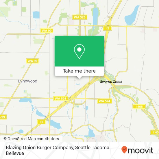 Blazing Onion Burger Company map