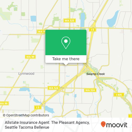 Mapa de Allstate Insurance Agent: The Pleasant Agency