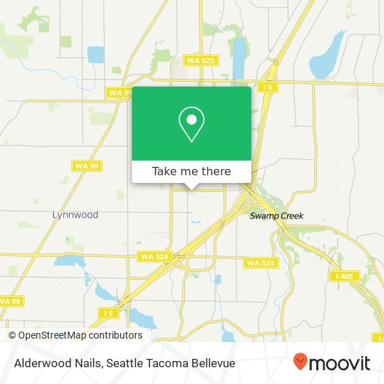 Alderwood Nails map