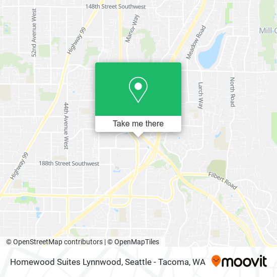 Mapa de Homewood Suites Lynnwood