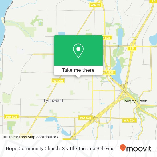 Mapa de Hope Community Church