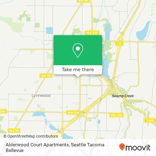 Mapa de Alderwood Court Apartments