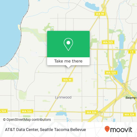 AT&T Data Center map