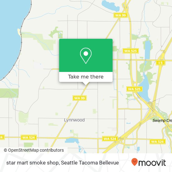 Mapa de star mart smoke shop