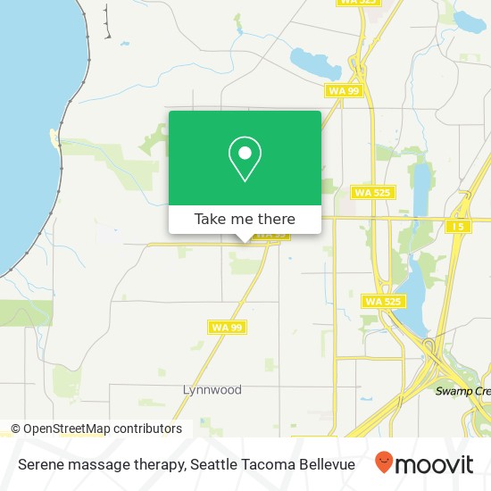 Serene massage therapy map