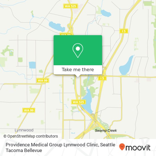 Mapa de Providence Medical Group Lynnwood Clinic