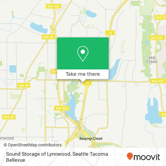 Mapa de Sound Storage of Lynnwood