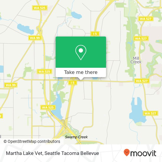 Martha Lake Vet map