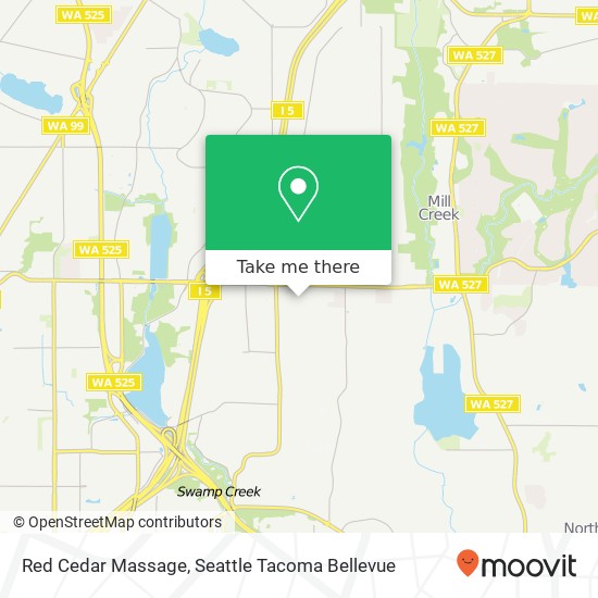 Mapa de Red Cedar Massage