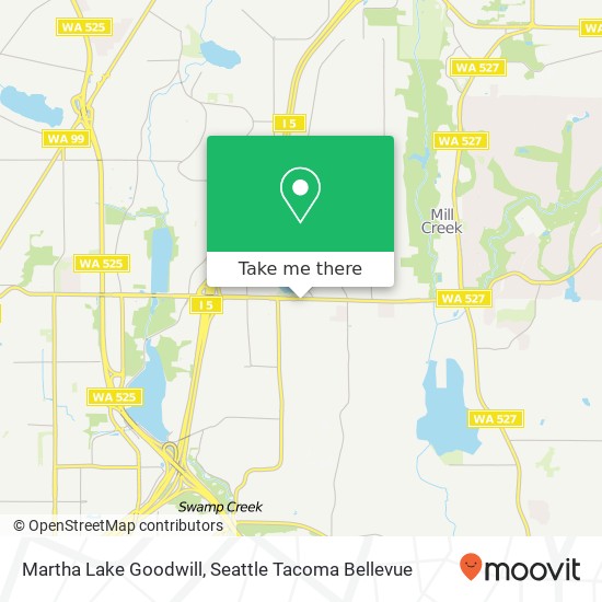 Martha Lake Goodwill map