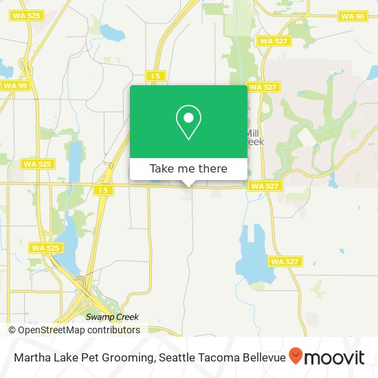 Mapa de Martha Lake Pet Grooming
