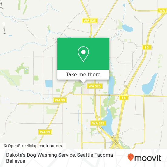 Dakota's Dog Washing Service map