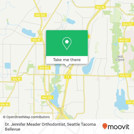 Mapa de Dr. Jennifer Meader Orthodontist