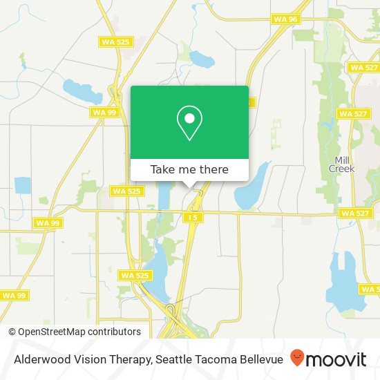 Alderwood Vision Therapy map