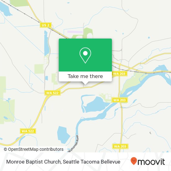 Monroe Baptist Church map