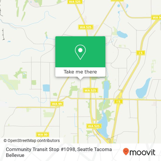 Mapa de Community Transit Stop #1098