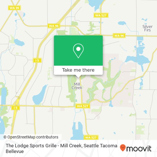 Mapa de The Lodge Sports Grille - Mill Creek