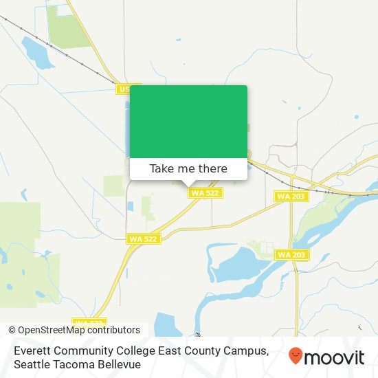 Mapa de Everett Community College East County Campus
