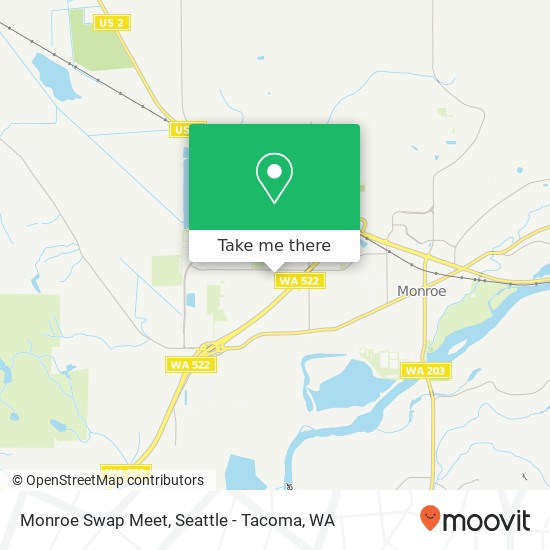 Mapa de Monroe Swap Meet