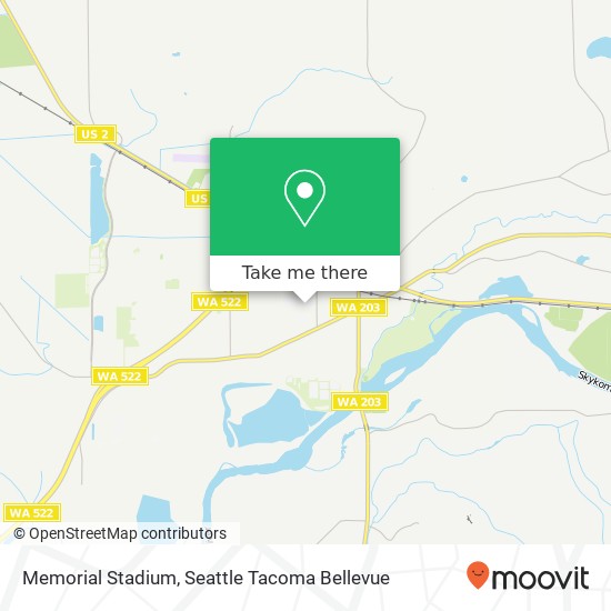 Memorial Stadium map