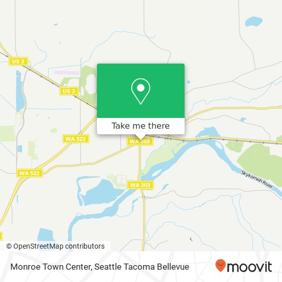 Monroe Town Center map