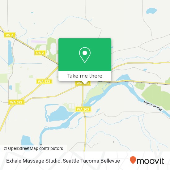 Exhale Massage Studio map