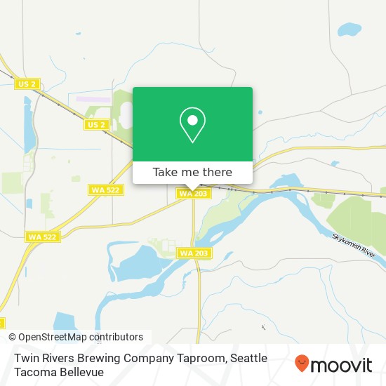 Mapa de Twin Rivers Brewing Company Taproom