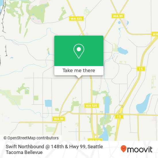 Mapa de Swift Northbound @ 148th & Hwy 99