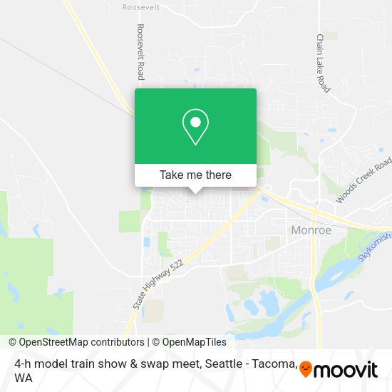 4-h model train show & swap meet map
