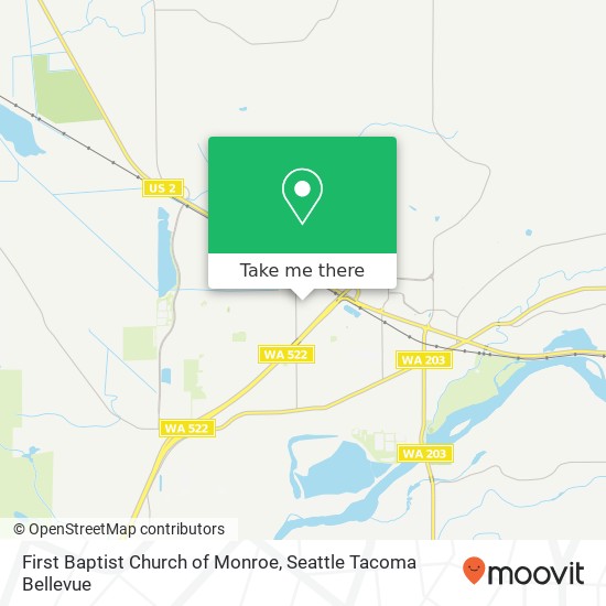 Mapa de First Baptist Church of Monroe