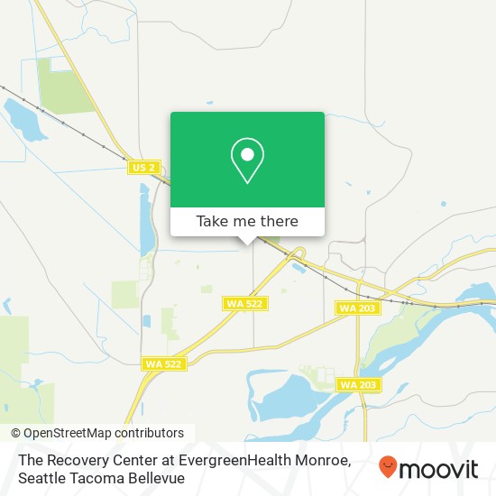 Mapa de The Recovery Center at EvergreenHealth Monroe