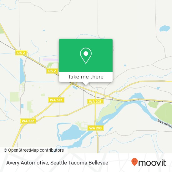 Avery Automotive map