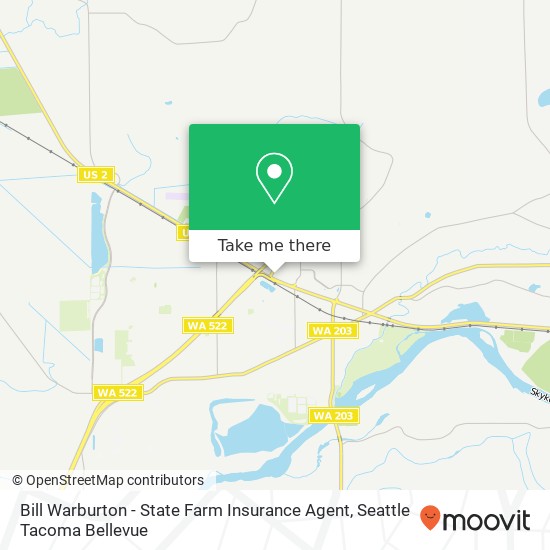 Bill Warburton - State Farm Insurance Agent map