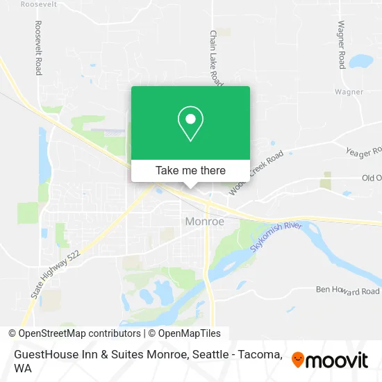 Mapa de GuestHouse Inn & Suites Monroe