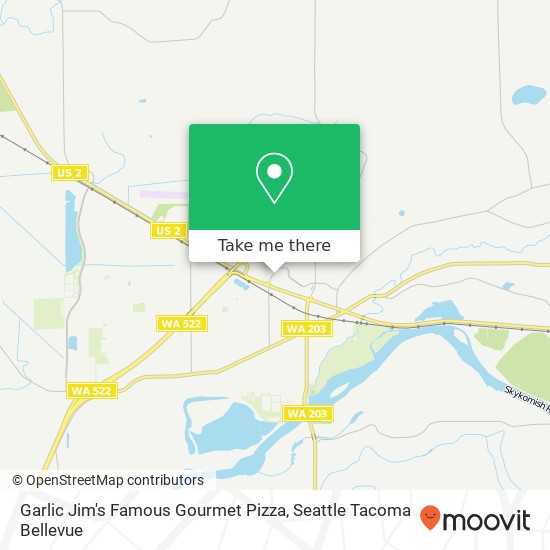 Garlic Jim's Famous Gourmet Pizza map