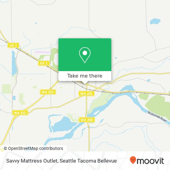 Mapa de Savvy Mattress Outlet