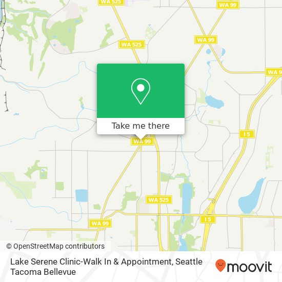 Lake Serene Clinic-Walk In & Appointment map