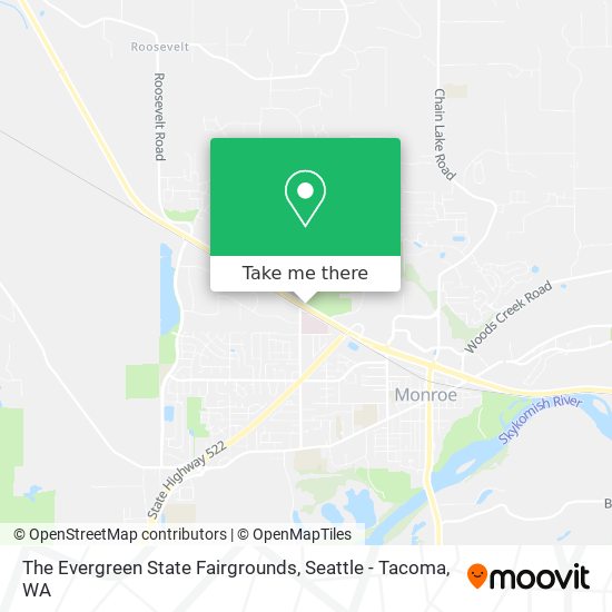 The Evergreen State Fairgrounds map