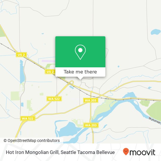 Mapa de Hot Iron Mongolian Grill