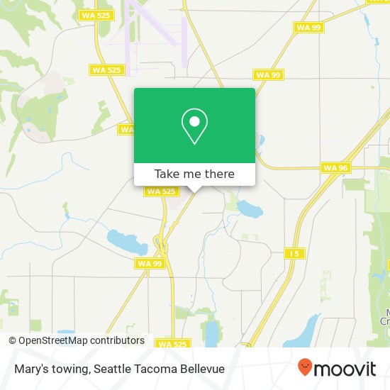 Mapa de Mary's towing