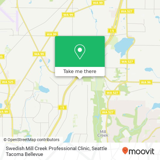 Swedish Mill Creek Professional Clinic map
