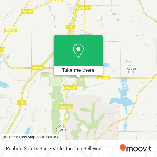 Peabo's Sports Bar map