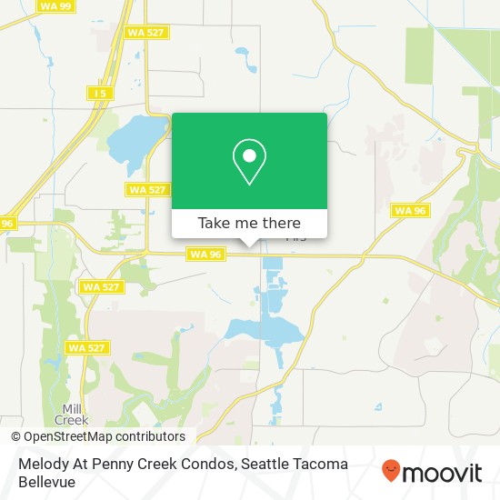 Mapa de Melody At Penny Creek Condos