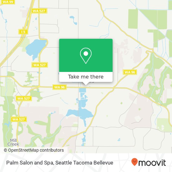 Palm Salon and Spa map