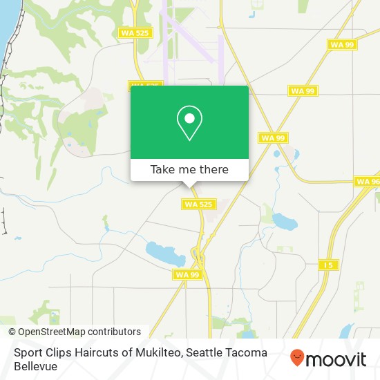 Sport Clips Haircuts of Mukilteo map