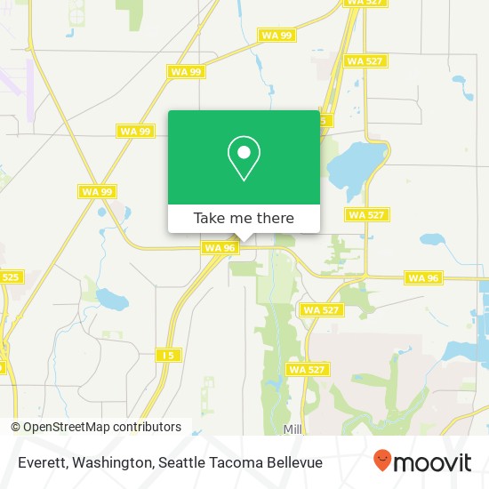 Mapa de Everett, Washington