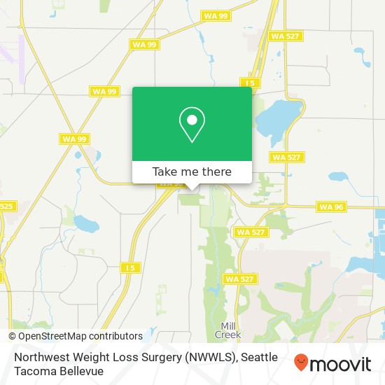 Mapa de Northwest Weight Loss Surgery (NWWLS)