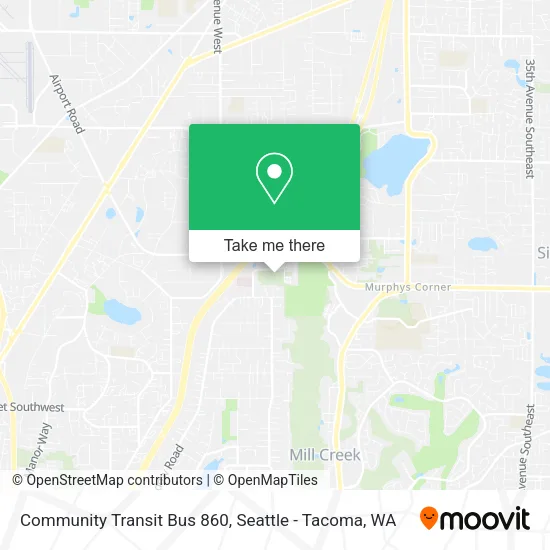 Mapa de Community Transit Bus 860