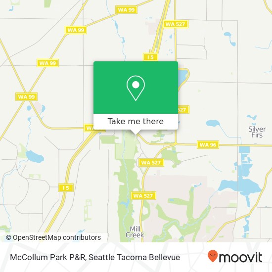 McCollum Park P&R map